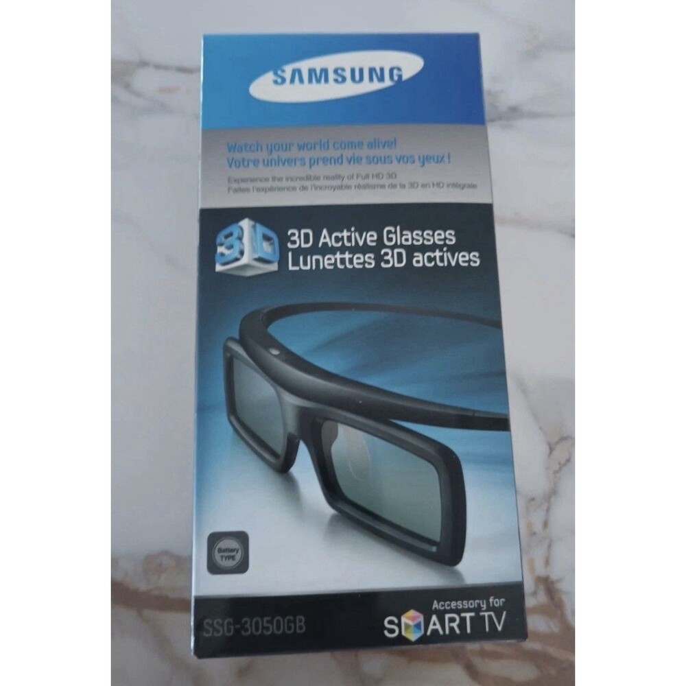 Samsung 3D Active Glasses for Smart TV SSG-3050GB Stereoscopic Black NEW Sealed